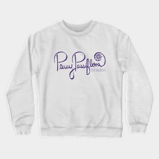 Penny Passiflora Purple Flower Artist Local Business Crewneck Sweatshirt